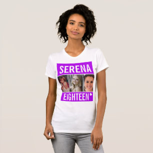 18th birthday party event celebration photo purple T-Shirt