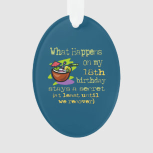18th Birthday Party Gifts Ornament