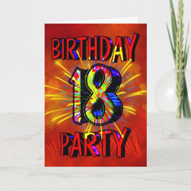 18th Birthday party Invitation (Front)