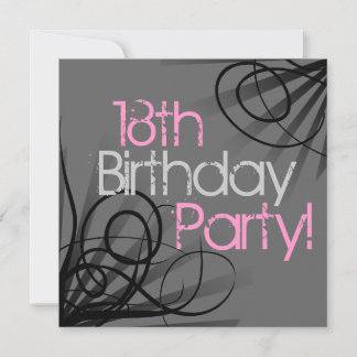 18th Birthday Party Invitations