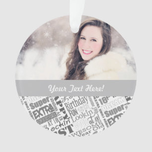 18th Birthday Party Personalised Gifts Ornament