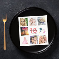 18th birthday party photo collage