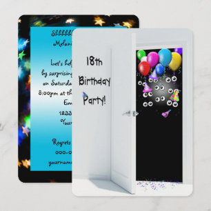 18th Birthday Party Surprise Invitation