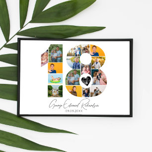 18th Birthday Photo Collage Poster Keepsake
