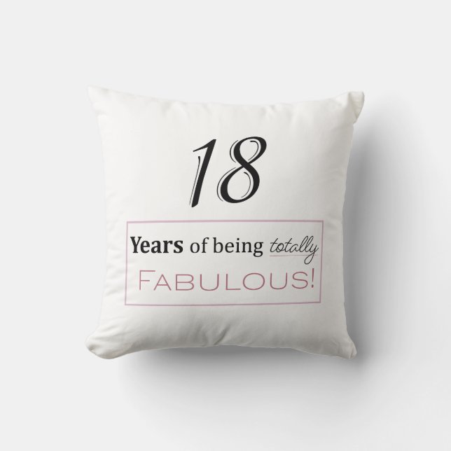 18th Birthday Pillow Gift (Front)