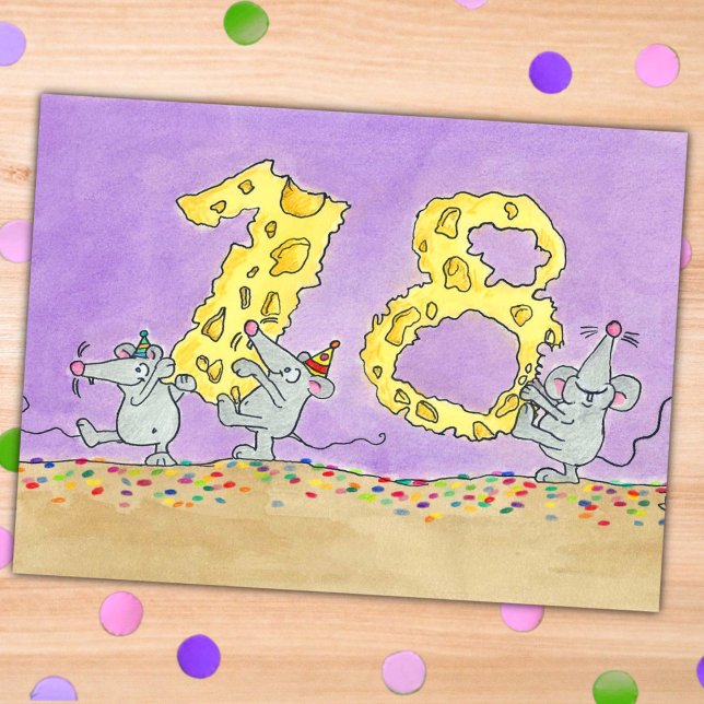 18TH BIRTHDAY postcard by Nicole Janes (Creator Uploaded)
