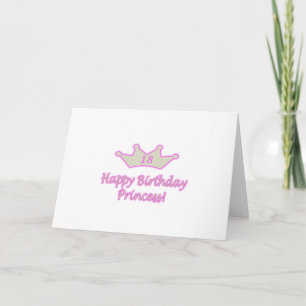 18th Birthday Princess Card
