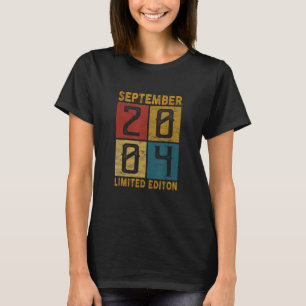 18th Birthday September 2004 Born In 2004 18 Yrs O T-Shirt