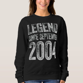 18th Birthday September Born 18 Years Legend Since Sweatshirt