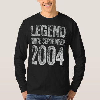 18th Birthday September Born 18 Years Legend Since T-Shirt