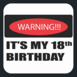 18th Birthday Stickers<br><div class="desc">for 18th birthday</div>