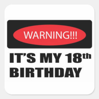 18th Birthday Stickers