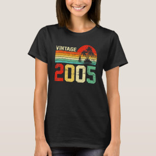 18th Birthday Vintage 2005 Retro Boy Girl 18 Year T-Shirt