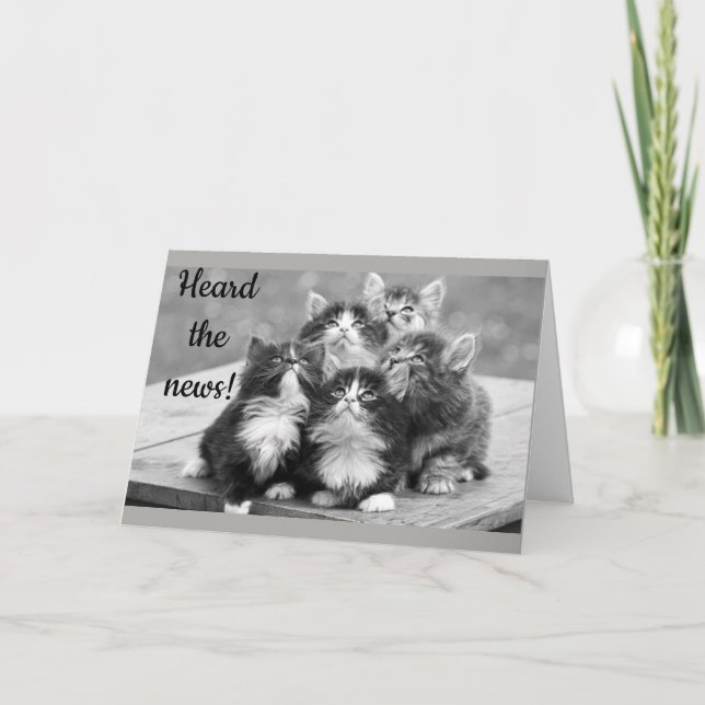 **18th BIRTHDAY WISHES** FROM CUTE KITTENS Card (Front)