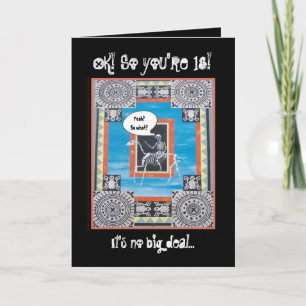 18th Birthday with Skeleton Riding a Horse - FUNNY Card