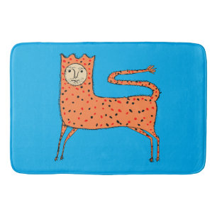 18th C English Primitive Lion Bath Mat