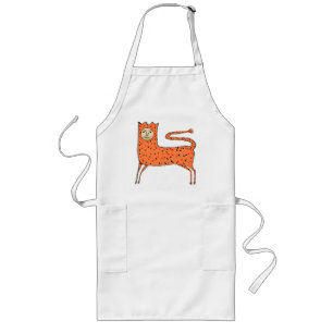 18th C English Primitive Lion Long Apron
