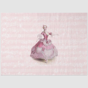 18th Century Fashion Music Ephemera French Tissue Paper