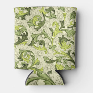 18th Century: Floral Antique Wallpaper. Can Cooler