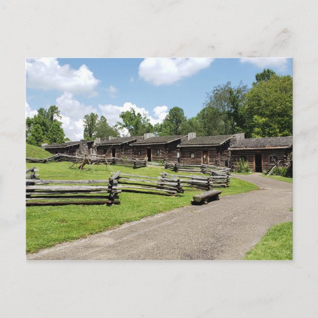 18th Century Fort Boonesborough in Kentucky Postcard (Front)