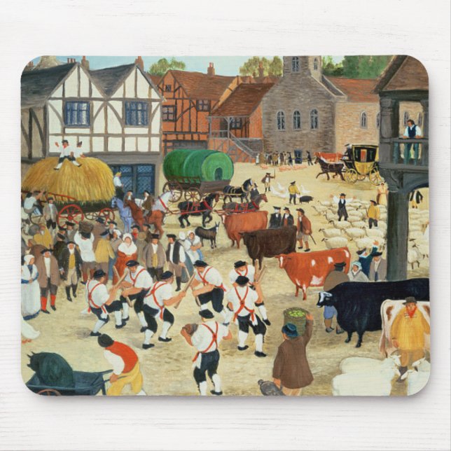 18th century Mayfair cattle market Mouse Mat (Front)