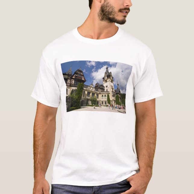18th Century Peles Castle, Sinaia, Romania, 2 T-Shirt (Front)