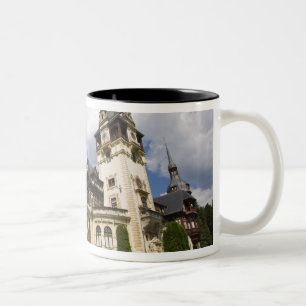 18th Century Peles Castle, Sinaia, Romania, 2 Two-Tone Coffee Mug