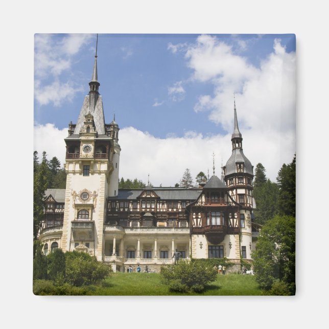 18th Century Peles Castle, Sinaia, Romania, Magnet (Front)