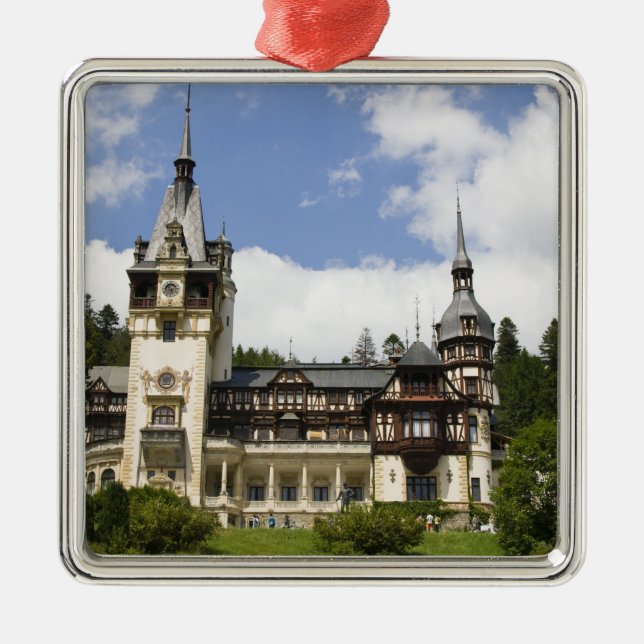 18th Century Peles Castle, Sinaia, Romania, Metal Tree Decoration (Front)