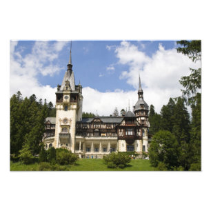 18th Century Peles Castle, Sinaia, Romania, Photo Print