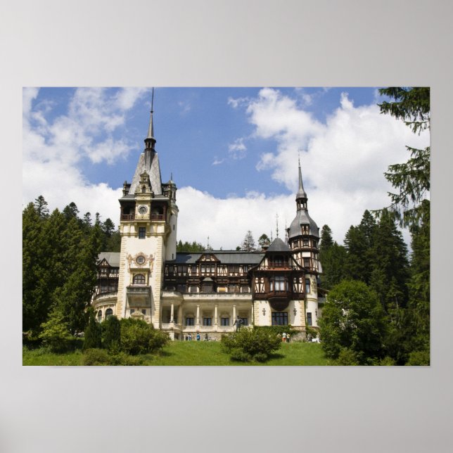 18th Century Peles Castle, Sinaia, Romania, Poster (Front)