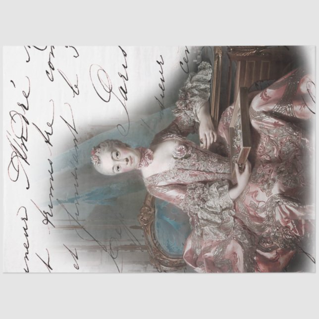 18th Century Royal Ephemera French Tissue Paper (Front)