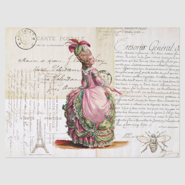 18th Century Royal Ephemera Tissue Paper (Front)