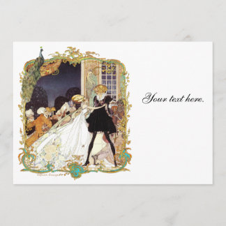 18th Century Storybook Wedding Peacock Invitations