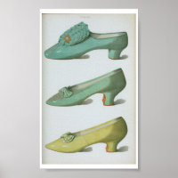 18th Century Victorian Fashion Shoe Plate X VIII