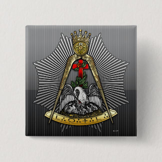 18th Degree: Knight of the Rose Croix 15 Cm Square Badge