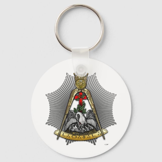 18th Degree: Knight of the Rose Croix Key Ring (Front)