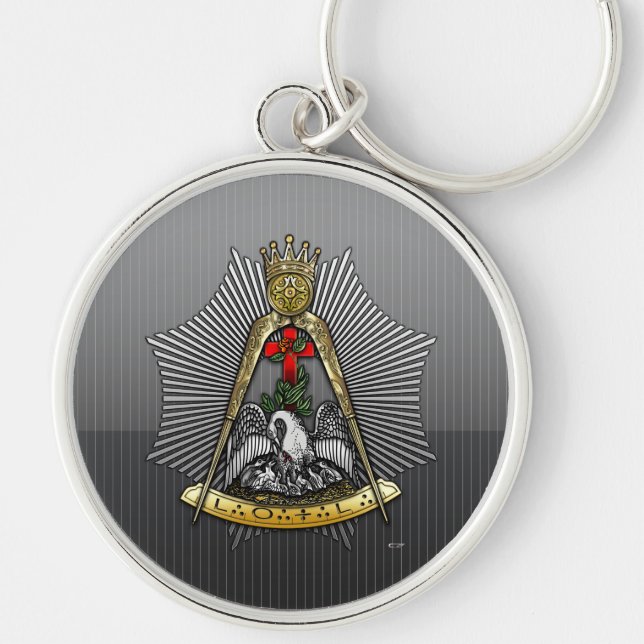 18th Degree: Knight of the Rose Croix Key Ring (Front)