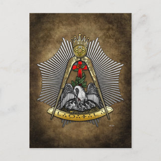 18th Degree: Knight of the Rose Croix Postcard