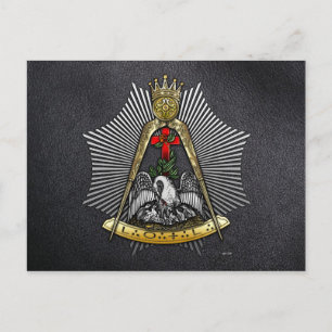 18th Degree: Knight of the Rose Croix Postcard