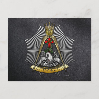 18th Degree: Knight of the Rose Croix Postcard