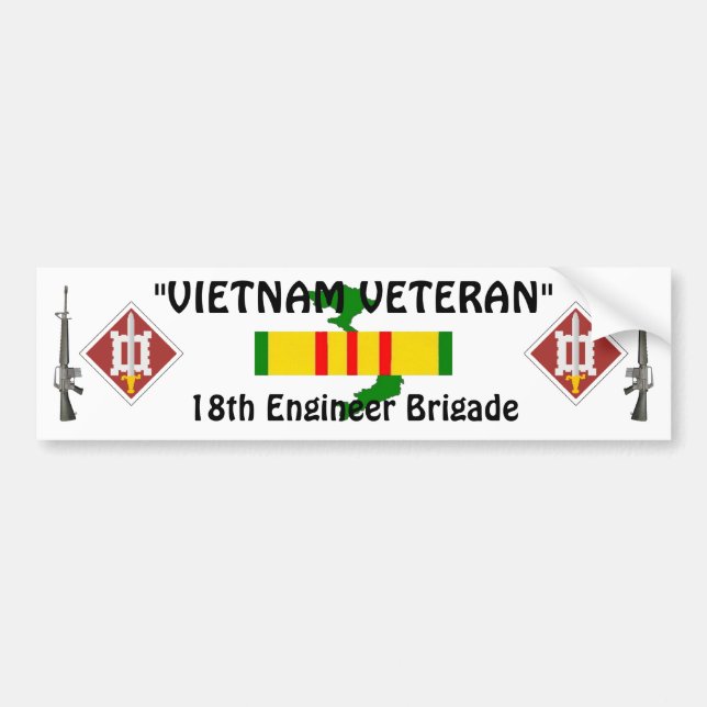 18th Engineer Brigade bumper sticker (Front)