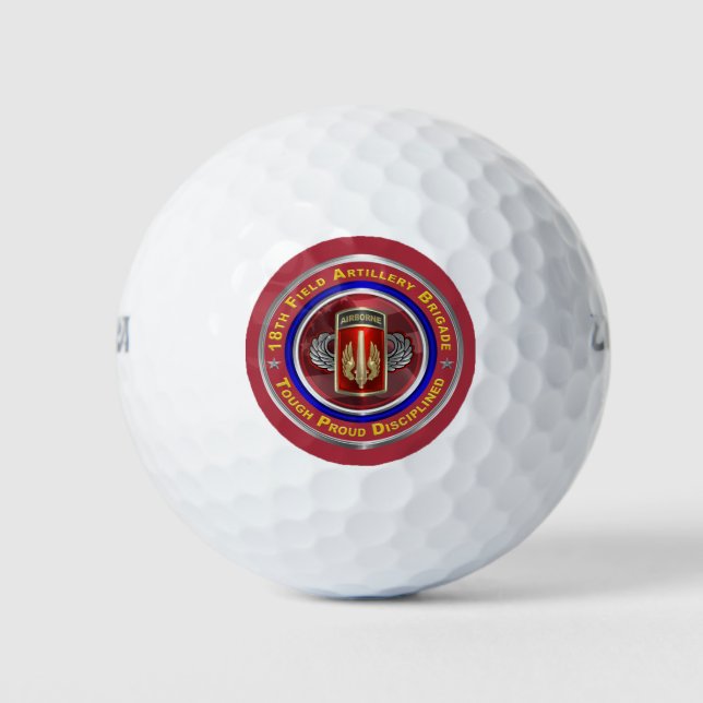 18th Field Artillery Brigade-Airborne Golf Balls (Front)