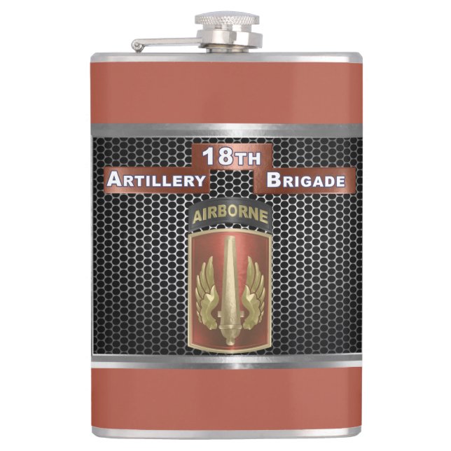 18th Field Artillery Brigade Airborne Hip Flask (Front)