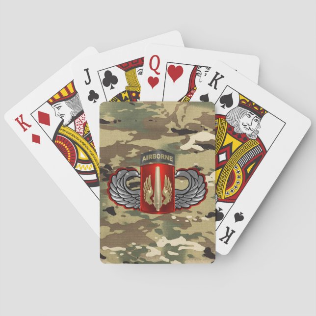 18th Field Artillery Brigade Airborne Playing Cards (Back)