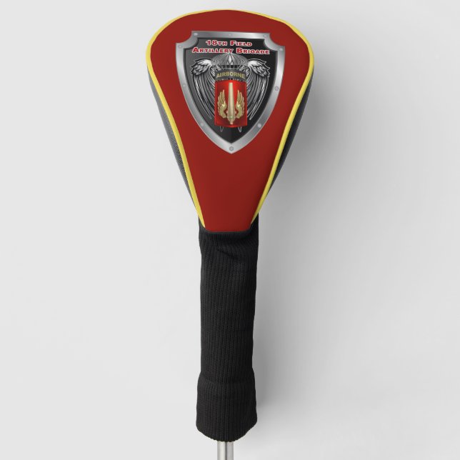 18th Field Artillery Brigade (Airborne) Shield Golf Head Cover (Front)