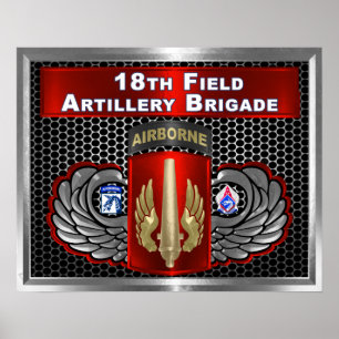 18th Field Artillery Brigade-XVIII Airborne Poster