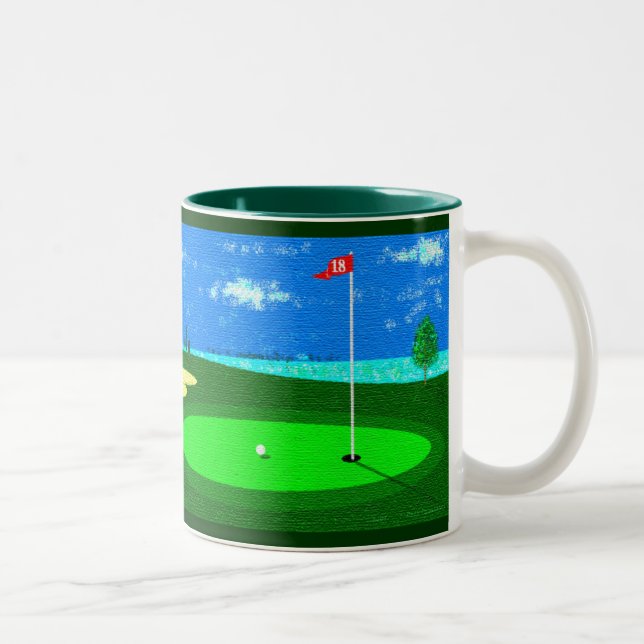 18th Hole Two-Tone Coffee Mug (Right)