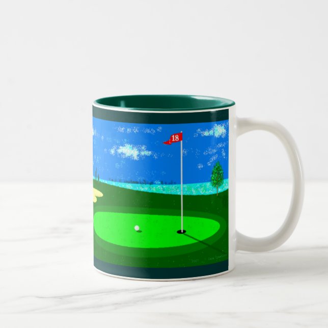 18th Hole Two-Tone Coffee Mug (Right)