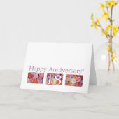 18th Wedding Anniversary Card pastel roses (Yellow Flower)